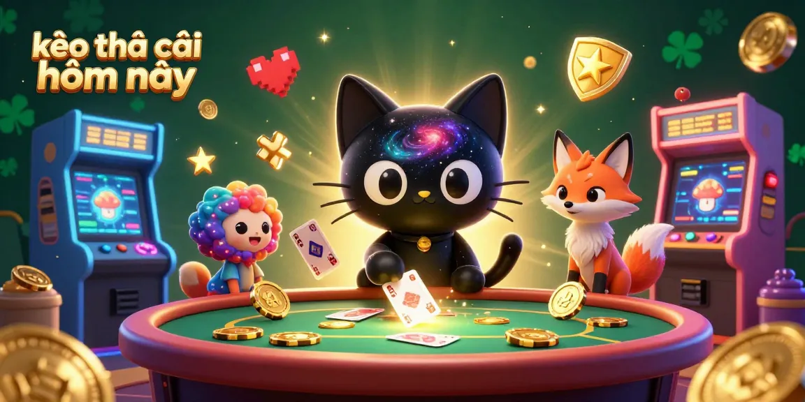 Engage with the cosmic excitement of kèo nhà cái hôm nay at a vibrant casino themed around 3D characters and game elements.