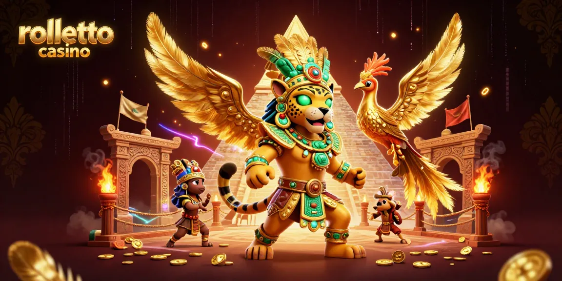 Experience thrilling gameplay at Rolletto Casino with captivating characters and rich casino elements.