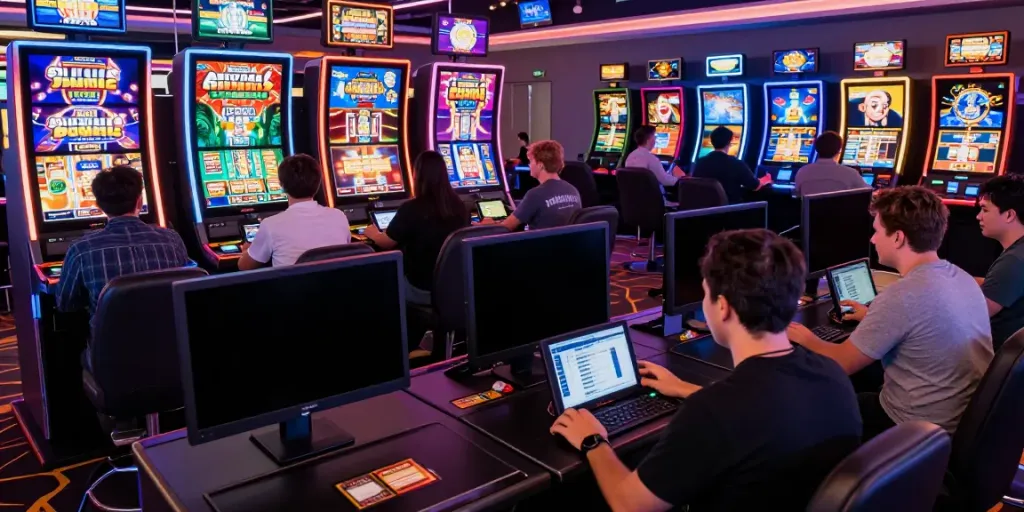 Explore the excitement of online gaming at http://sin88-onl.com/ with vibrant players immersed in live digital casino experiences.