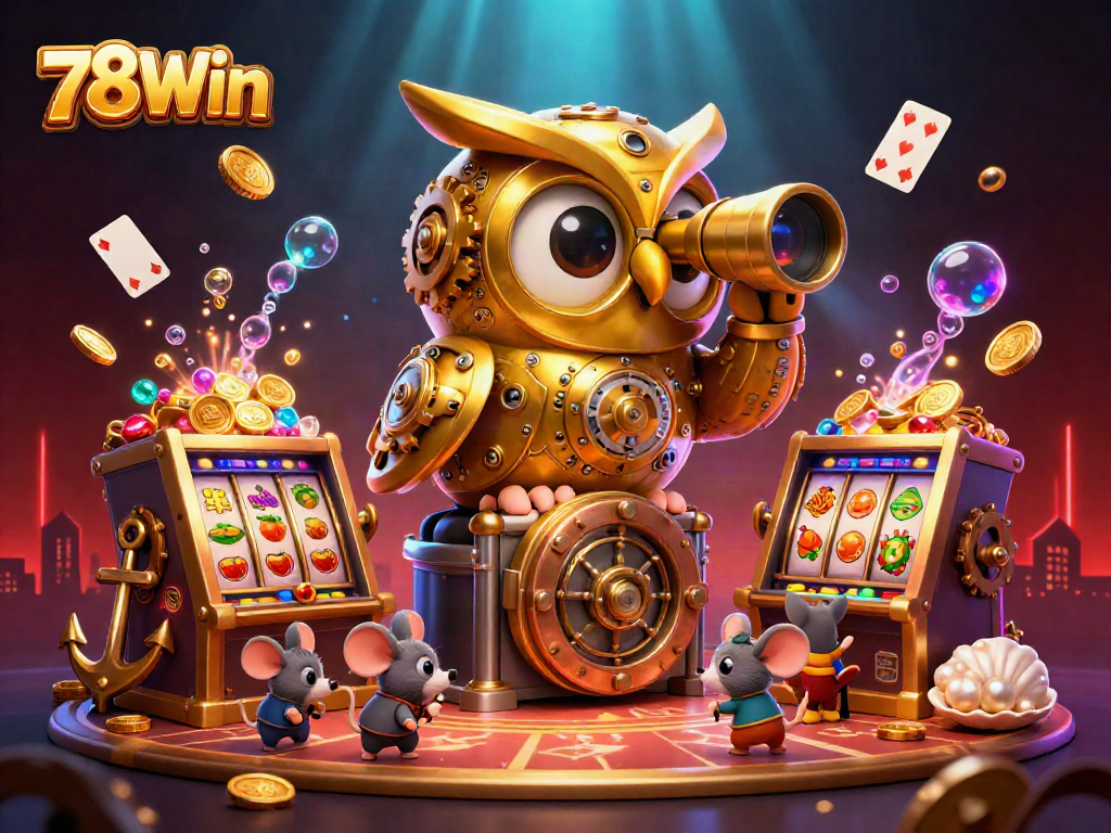 Experience thrilling gaming with 78Win, featuring vibrant slots, dynamic characters, and mesmerizing animations.