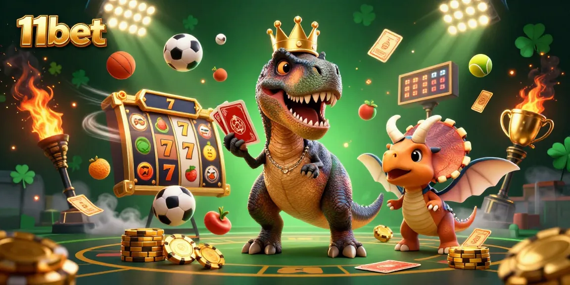 Engage with 11bet's exciting casino adventures featuring vibrant 3D characters and dynamic gaming elements.