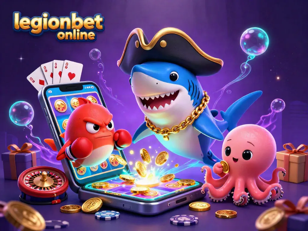 Join the excitement at legionbet online with animated characters and casino games!