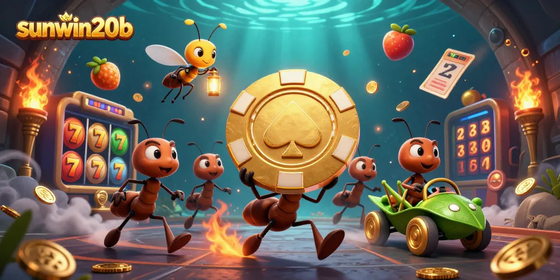 Experience the excitement of sunwin20b with a heist under the sea featuring ants and gambling elements.