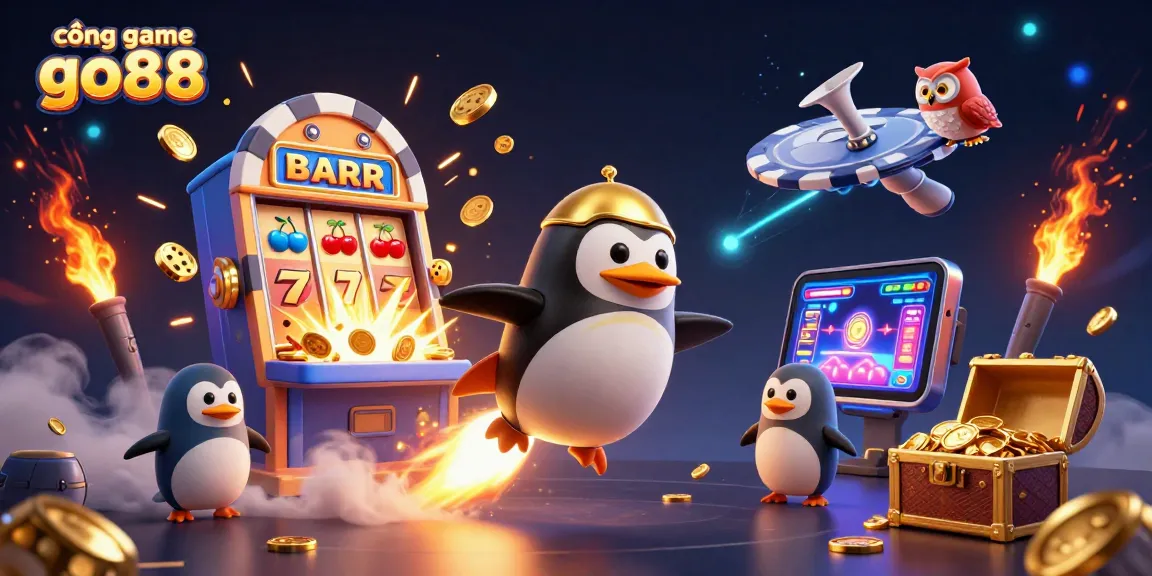 Experience thrilling rewards with cổng game go88, featuring a dynamic 3D scene of casino action.